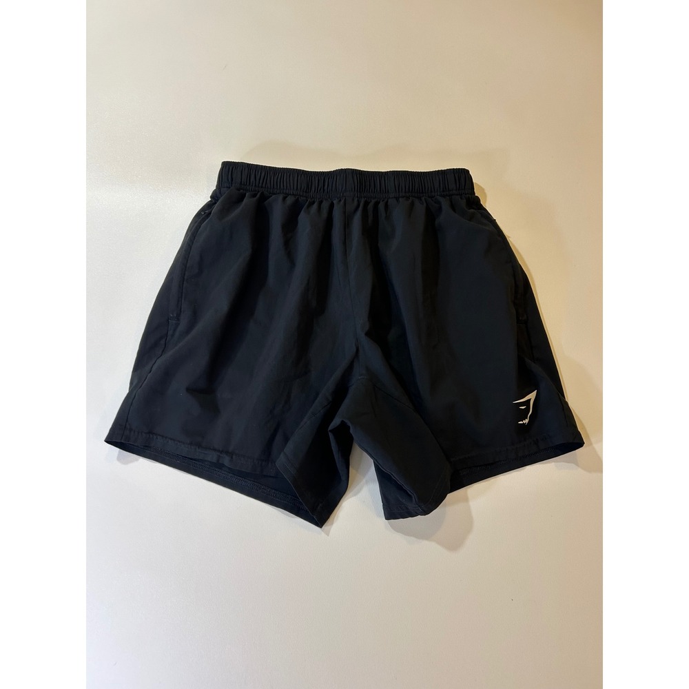 Gymshark Shorts Men's Small Black Arrival 5" Inseam Athletic Gym Workout
